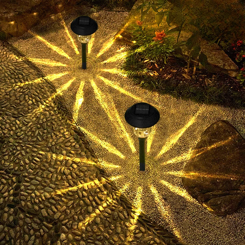 

6Pcs Solar Outdoors Courtyard Lights Home Garden Villa Layout Landscape Lawn Waterproof Atmosphere Decoration Floor Insert Lamps