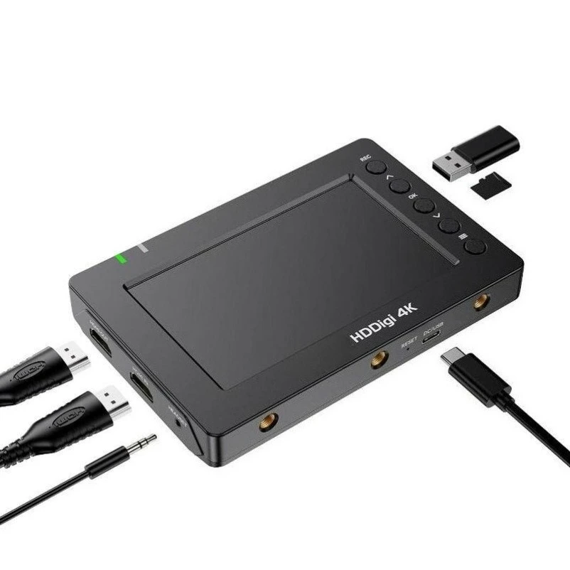 4K HDMI Video Recorder with 5 Inch Screen, Direct Record To U Disk From Set Top Box, No PC Required