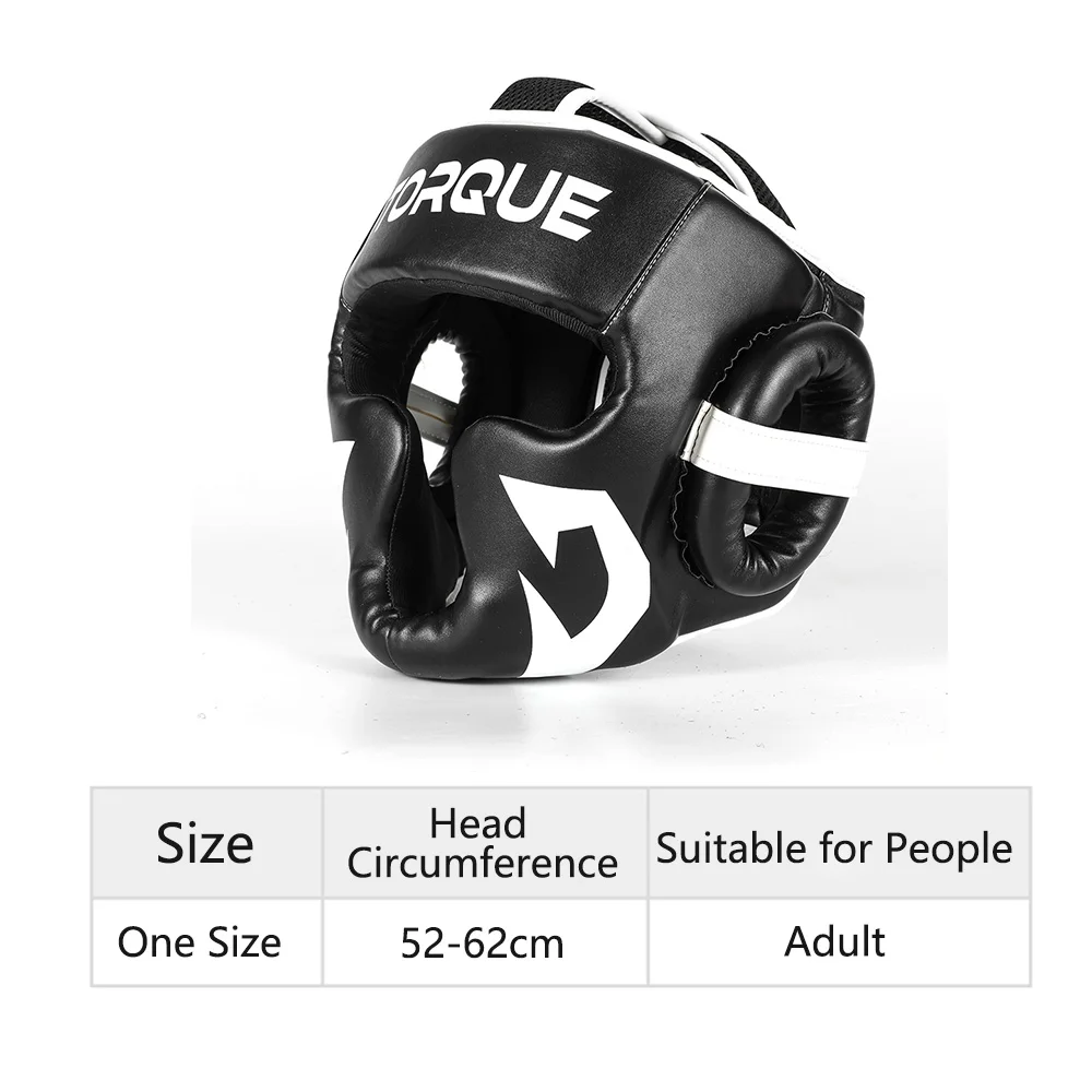 TORQUE Boxing Helmet for Men Women Adults Equipment PU Karate Muay Thai Guantes De MMA Sanda Training Kickboxing Head Protective