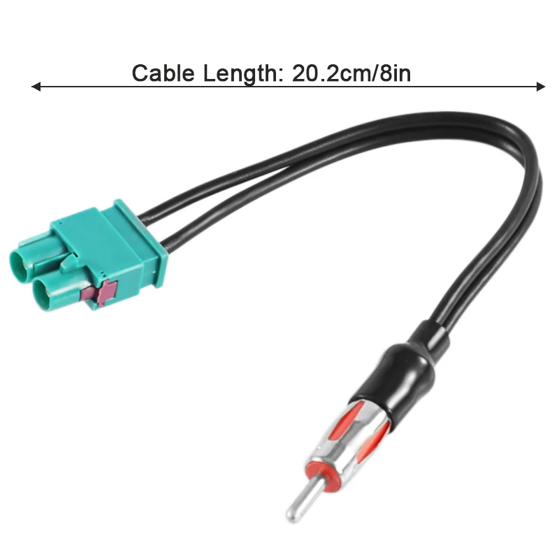 Car Radio Audio Cable Double Male head Antenna Audio Cable Adaptor Fakra - Din Male Aerial For Audi/VW/Volkswagen Electronics