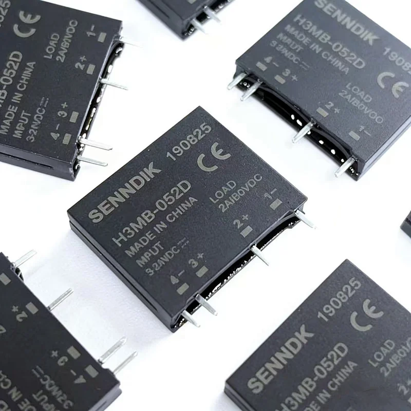 10Pcs, H3MB-052D 3-24VDC DC Control DC Solid State Relay PCB Soldered 4Pin 2A/50Vdc