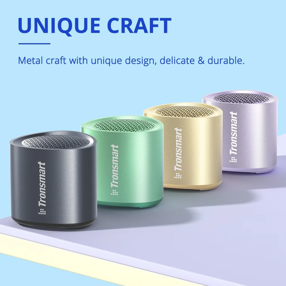 Original Tronsmart Nimo Speaker Mini Portable Speaker with IPX7 Waterproof, Stereo Pairing, Hands-Free Call, for Travel, Outdoor