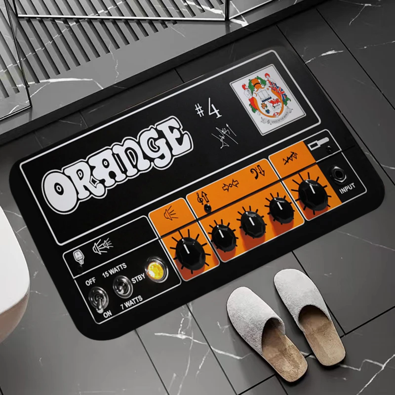 Orange Amps Welcome Door Mat For Bathroom Kitchen  Non-slip Linving Room Floor Mat Entrance Home Room Bath Carpet Prayer Rug