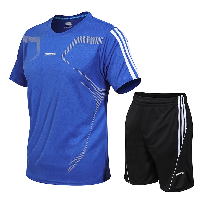 New Youth Refreshing Sports Set Short Sleeves