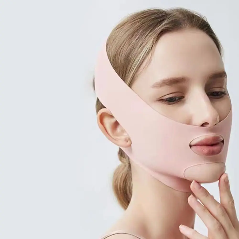 Verstellbare Schlafmaske zur Gesichtsformung, elastischer Schlankheitsgurt, Lifting-Straffungsmaske, atmungsaktive Hautpflege, V-Linien-Formmaske