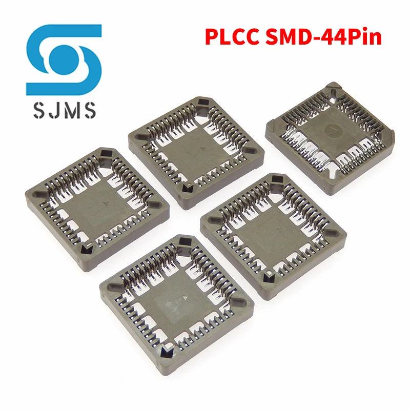 5Pcs PLCC IC Socket PLCC20 PLCC28 PLCC32 PLCC44 PLCC52 PLCC68 PLCC84 SMD DIP PLCC Socket Adapter In Stock 20 28 32 44 68 84 Pin