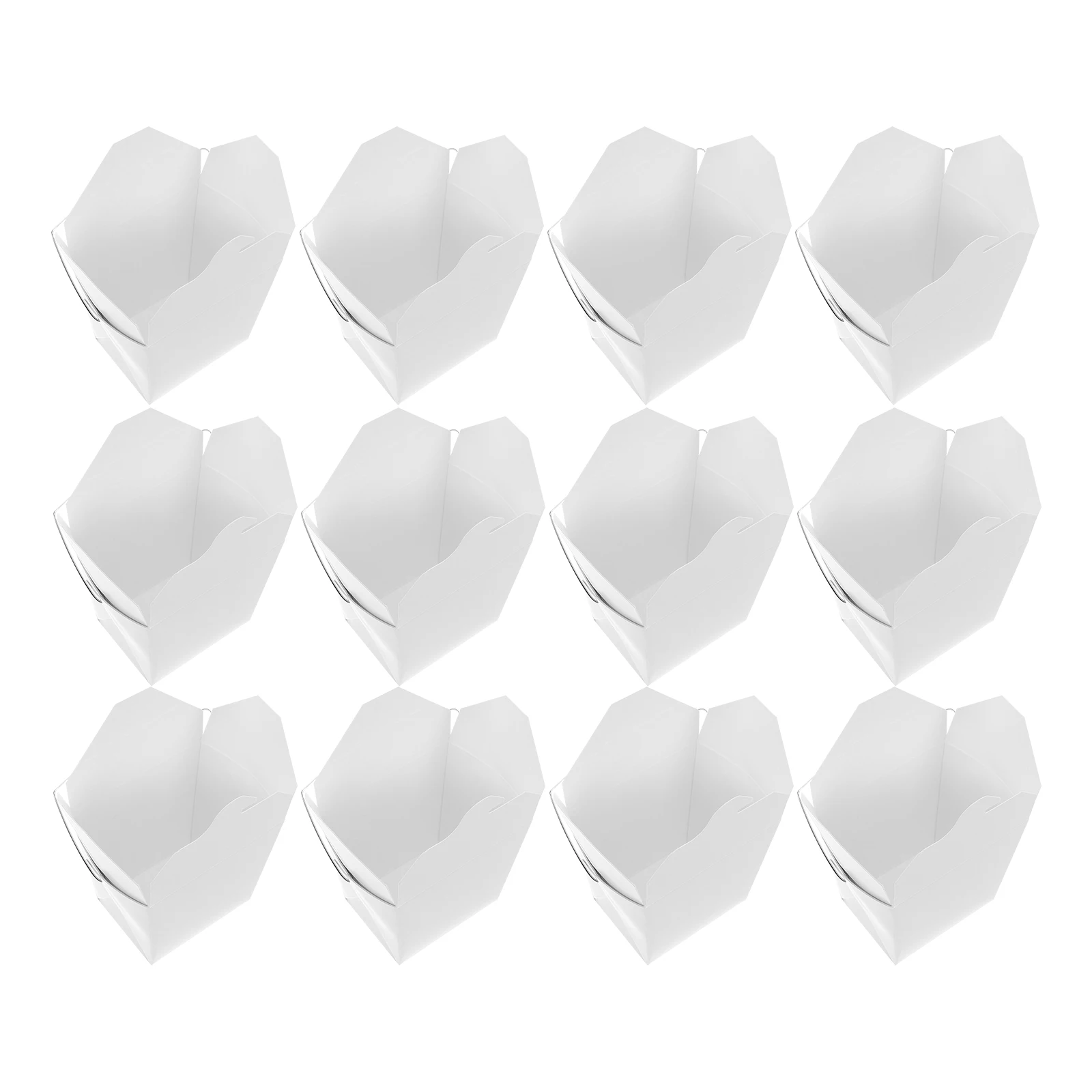 

50Pcs Chinese Paper Food Containers Wire Handle Takeout Boxes for Hot Cold Meals Picnics Take Out Boxes for Hot Food