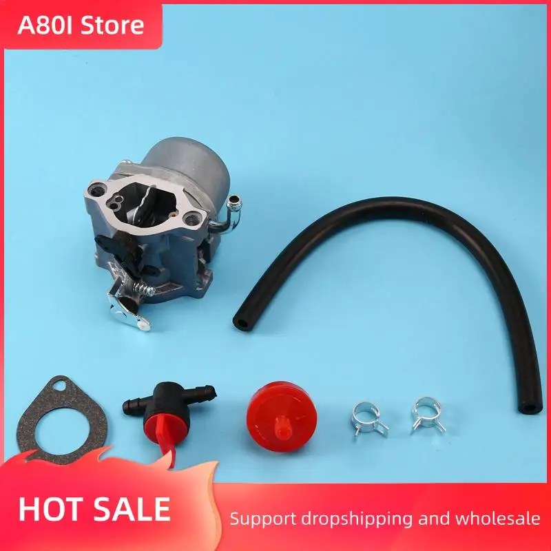 

A80I 4X 590399 Carburetor Carb For Briggs & Stratton 796077 Lawn Mower Engine With Gasket Fuel Line Filter Valve