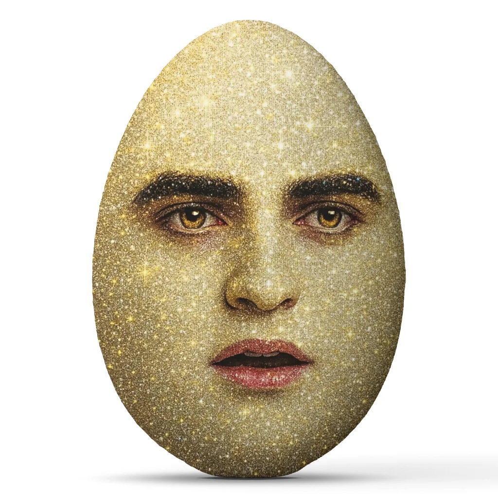 Eggward Sparkle Twilight Parody Throw Pillow Egg Shaped Stuffed Cushion Fantasy Character Decorative Sofa Home Decor Gift