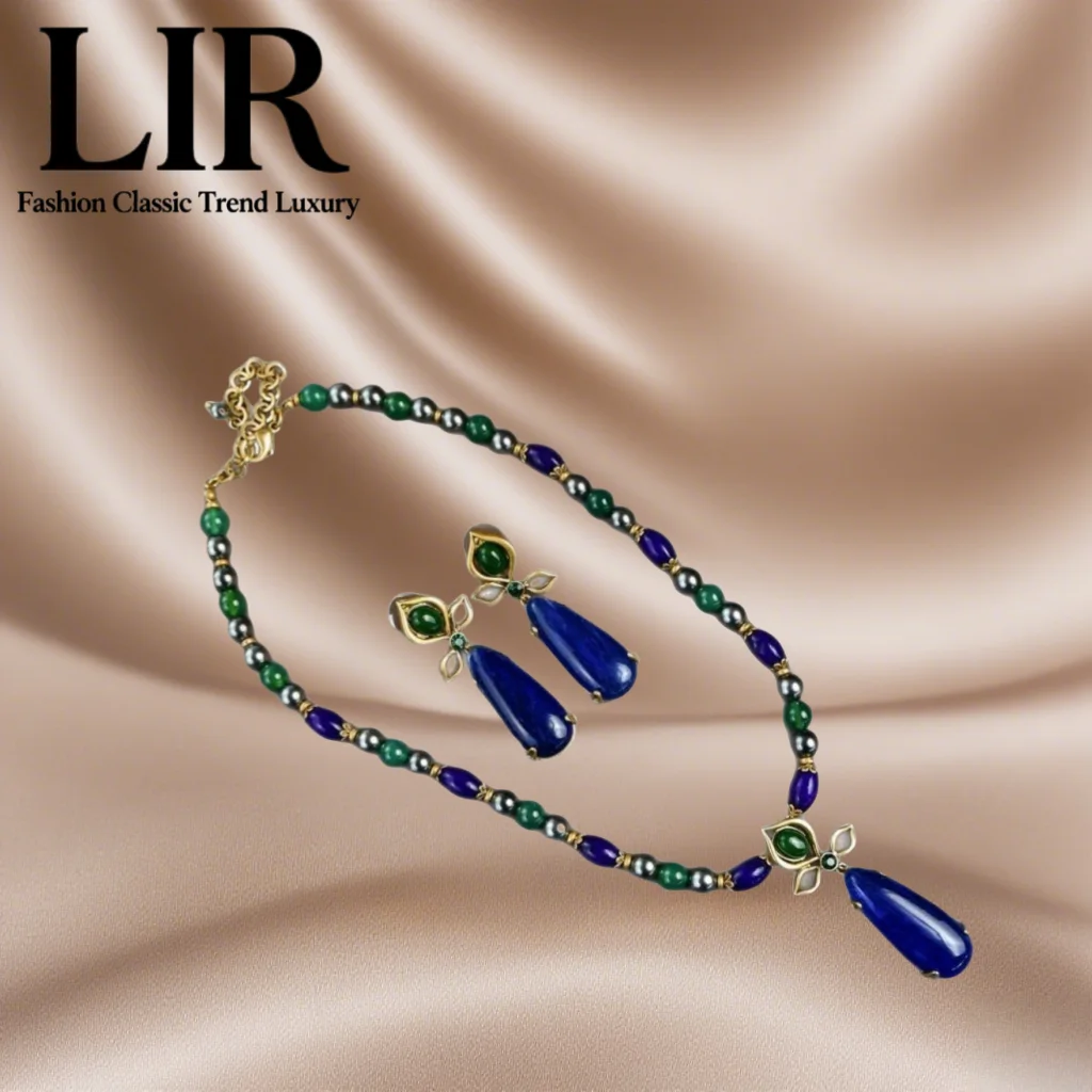 

LIR 2025 New Long Retro Women’s Jewelry Set: Necklace & Earrings, Mature - Charm Boost, Trendy Vintage Style