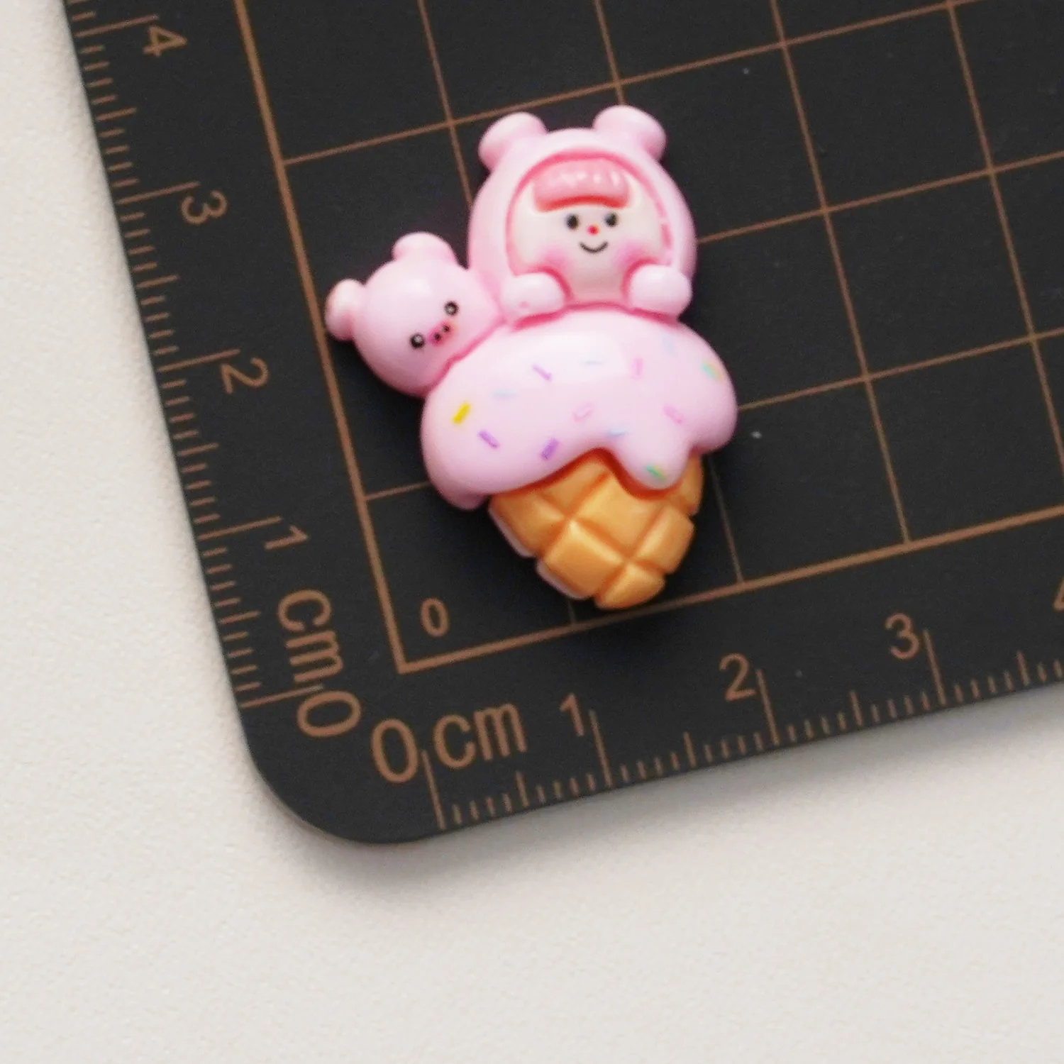 10pcs Cone new cute cartoon cream glue phone case resin accessories hairpin DIY jewellery handmade accessories