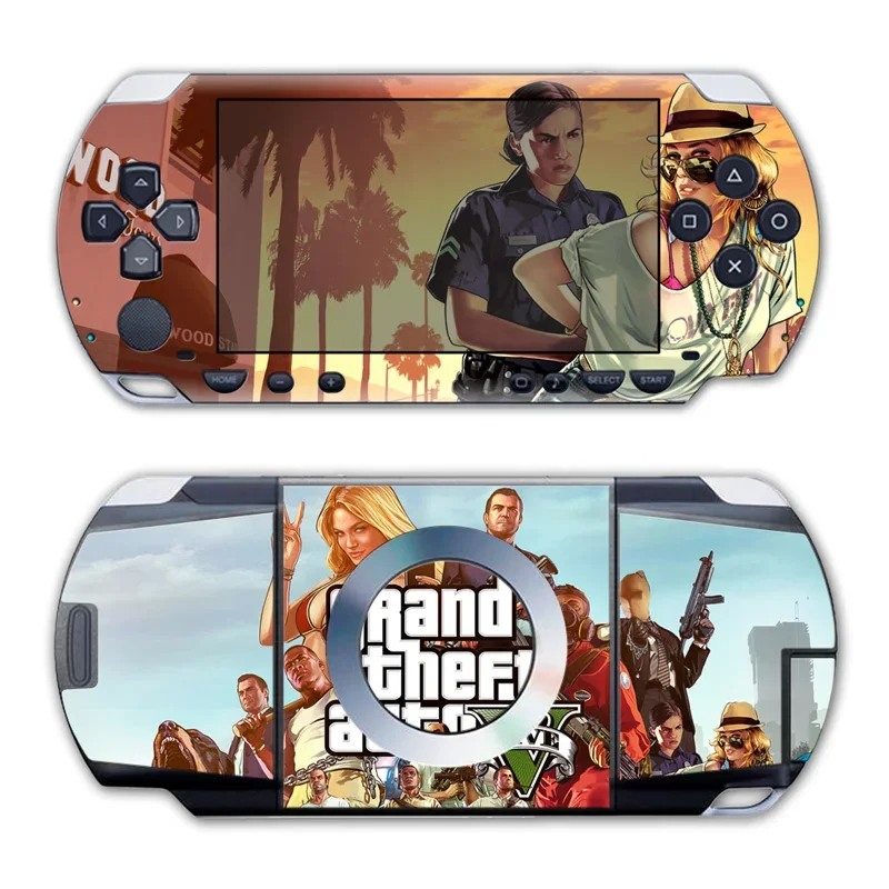 GTA5 Factory Price Coollest Design Games Accessories Vinyl Decal for PSP 1000 Skin Sticker