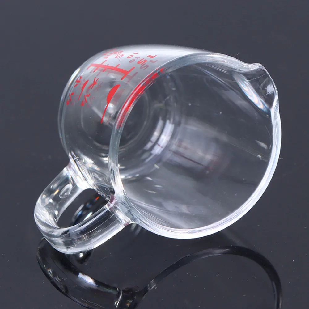 كوب مسحوق الحليب الكمي المتدرج الشفاف المدبب، كوب قياس كوب القهوة #5