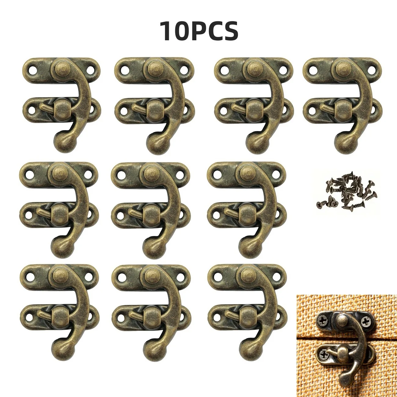 

Антикварные медные пряжки из бычьего рога, пряжки для рюкзака и деревянной коробки, маленькие пряжки, пряжки для винных коробок, пряжки для подарочной коробки