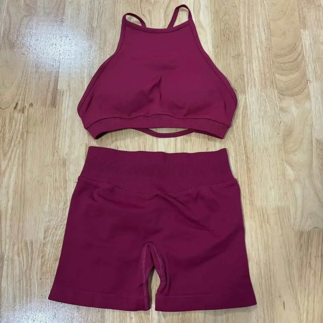 

DF-2Pcs exy Спортивный бюстгальтер с перекрестной спинкой и открытой спиной, съемные подушечки, топ для тренировок для женщин, тренажерный зал, йога, бег