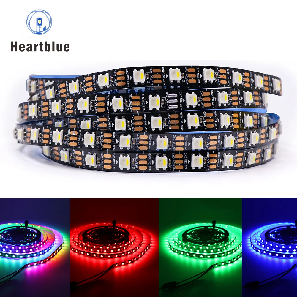 

SK6812 RGBW Led Strip Light 4in1 Similar WS2812 5V Individual Addressable RGBWW 1m 5m 30 60 144 LEDs Lights IP30 65 67