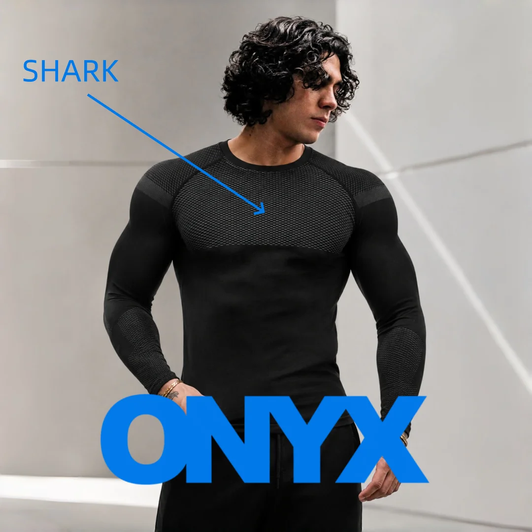 ONYX 5.0 Men's Sports Long Sleeve, Adjustable Elastic Outdoor Running T-shirt, Available in Multiple Colors