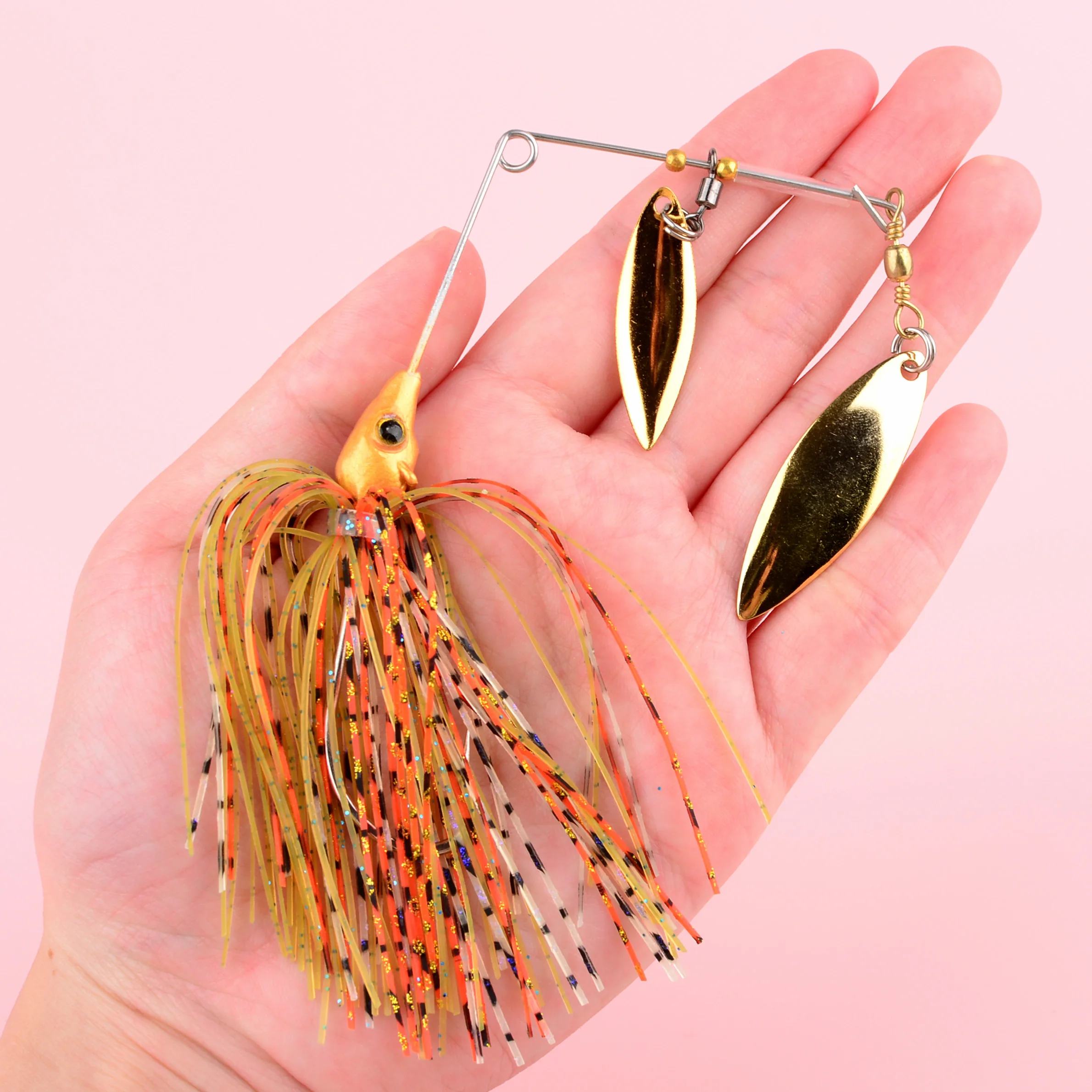 Señuelo Spinnerbait y wobbler para lucio con lentejuelas de metal - imagen 5