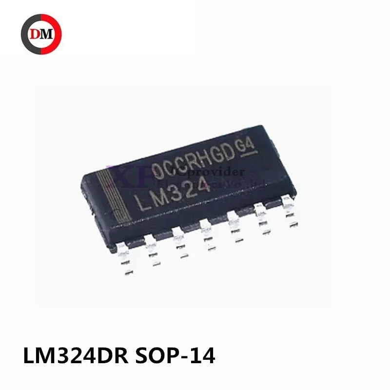 10pcs/lot  Original LM324DR LM324 LM324D SMD -14 Quad Operational Amplifier