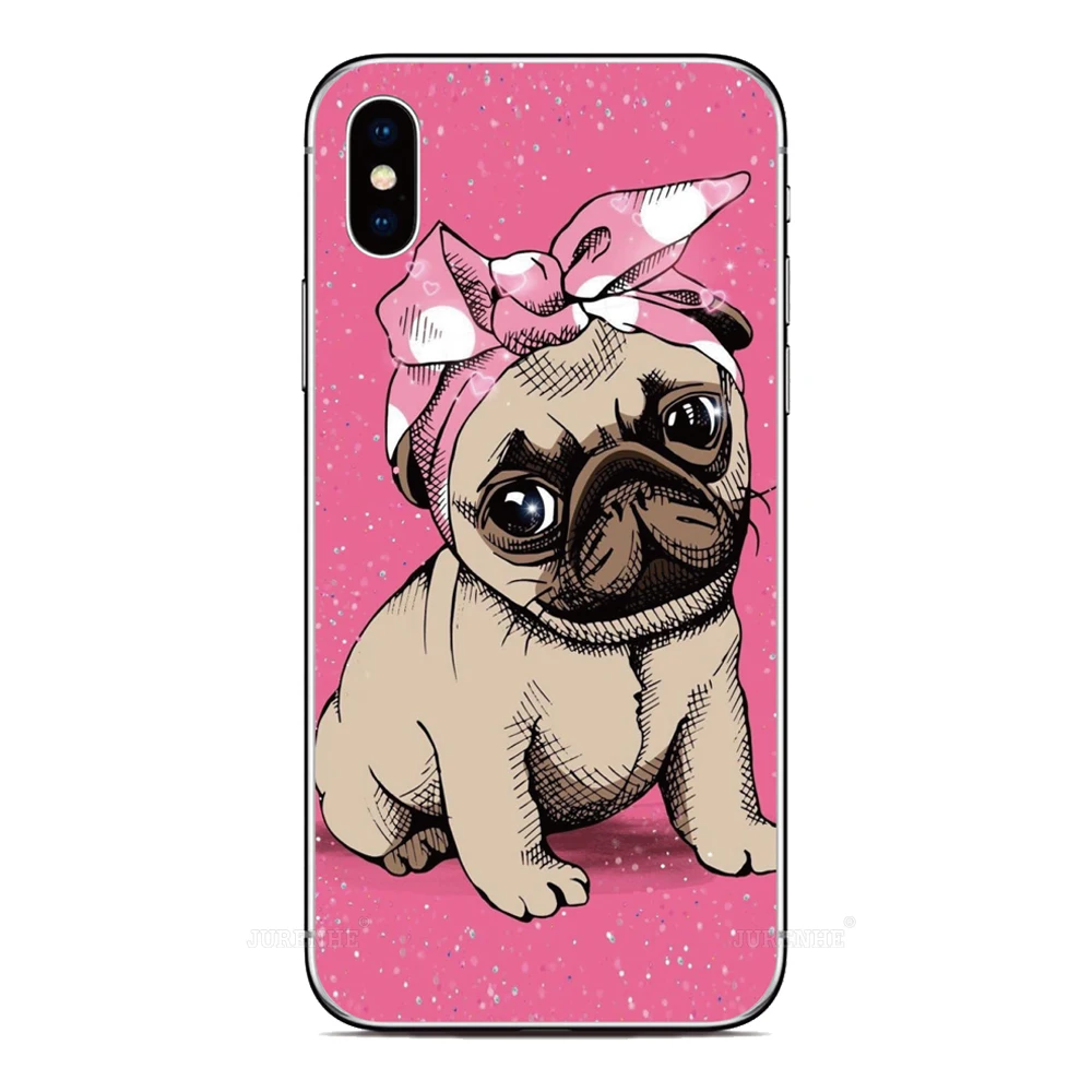 Pug Puppy Dog Cover For TCL 505 502 501 50 XE 10 20 Pro 30 SE 40 XL LE 4G Nxtpaper 5G K11 403 306 305 405 406s 408 Phone Case