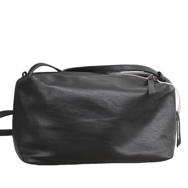 

Women Soft Leather Crossbody Shoulder Bag Vegetable Tanned Sheepskin Small Square Bag Simple Solid Color Lightweight Daily Purse