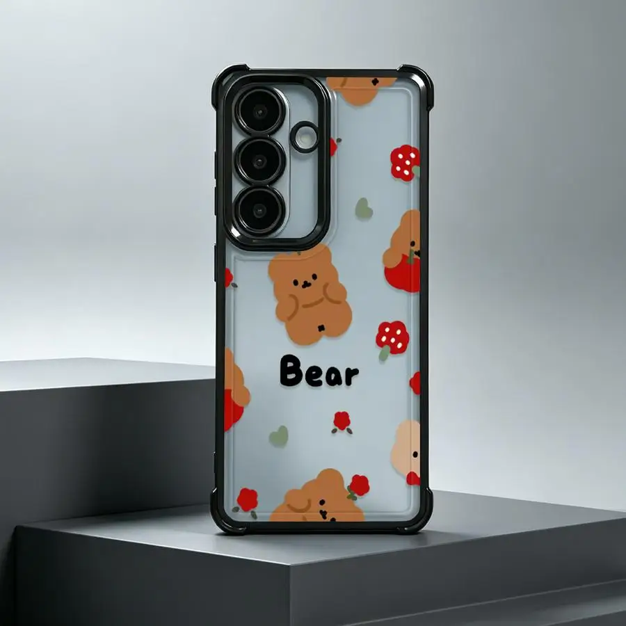 Case for Samsung Galaxy A24 A52 A54 A34 A14 A04 A07 A53 A23 A51 A15 A05 A73 A13 A16 A06 A12 A03 A33 A50 Phone Cover Cute Bear