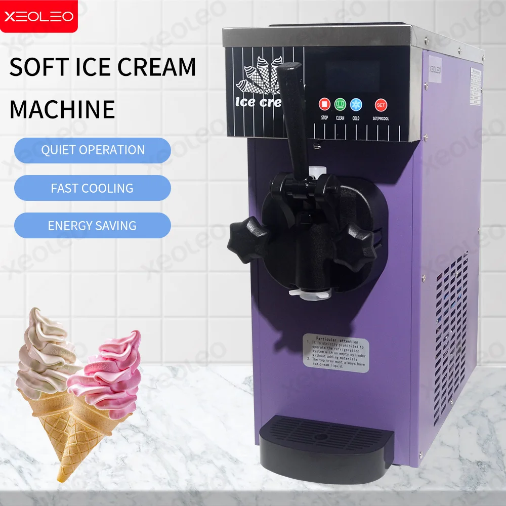 ماكينة صنع الآيس كريم التجارية XEOLEO بقدرة 450 وات 1 نكهة ماكينة صنع الآيس كريم الناعمة ماكينة صنع الآيس كريم الأوتوماتيكية #1