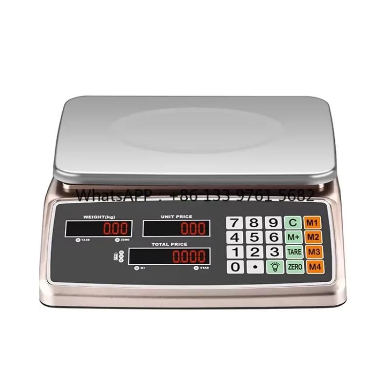 

2025 Hot SaleRechargeable Batteries 30Kg Food Weighting Digital Electronic Scale Digital Price Computing Scale
