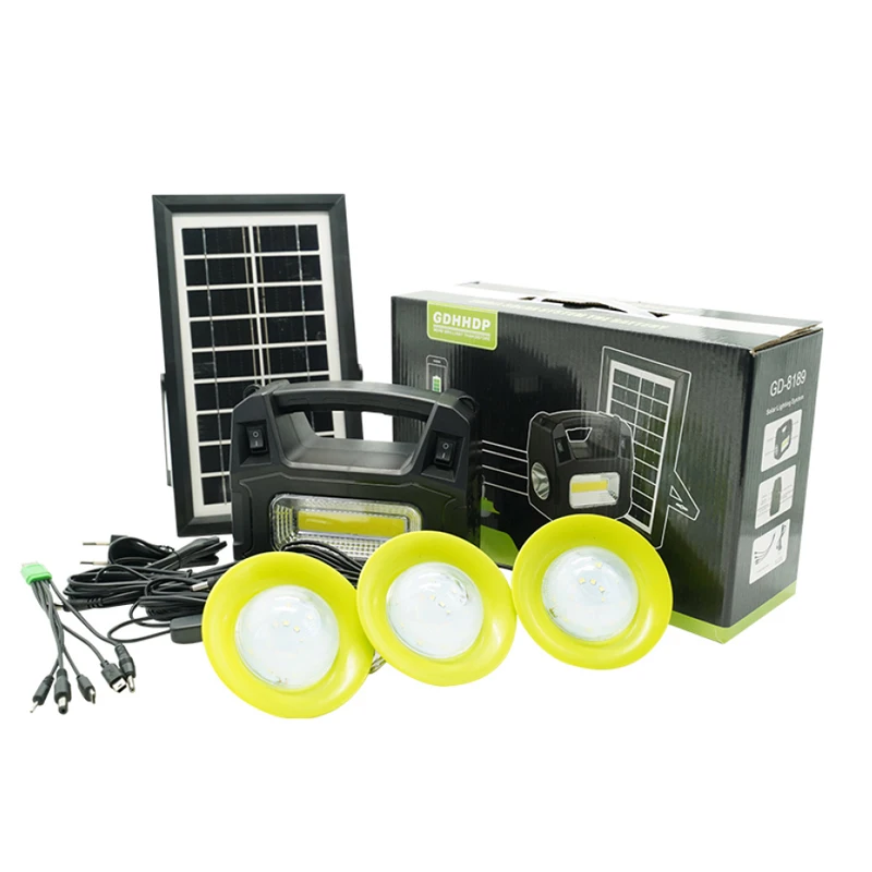 

Large Capacity Outdoor Emergency Portable Solar Hand Crank Light Outdoor Lighting For Camping