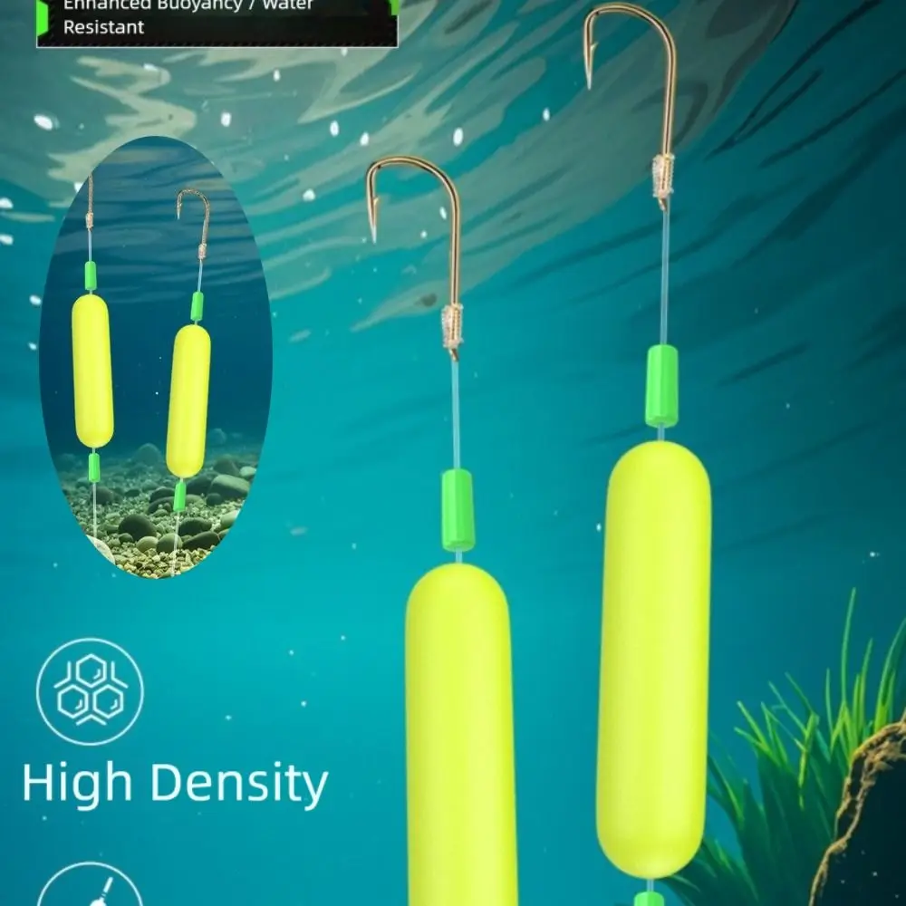 

30pcs 2Color Fishing Hair Rigs Hook floating Anti Bottom Suspension Carp Fishing Hook buoyancy tube Ready-to-Use Plastic