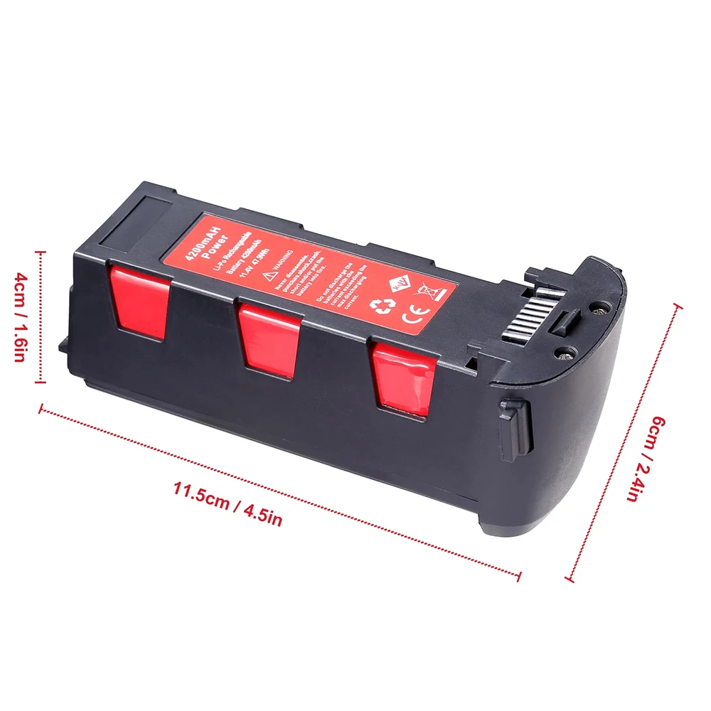 Imagem -06 - Bateria de Lítio 11.4v 4200mah com Bateria de Lítio Portátil 4200mah de Hubsan Zino H117s Gps rc