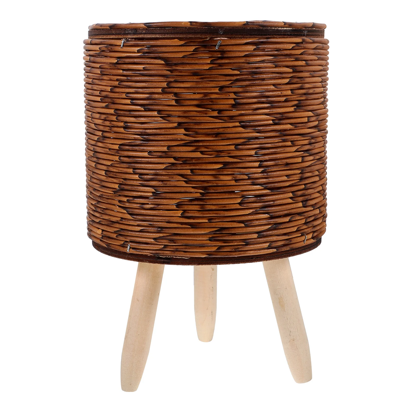 

Hand Woven Basket Planter Indoor Outdoor Decorative Woven Plant Container Flower Pot for Succulents Small Plants Multipurpose