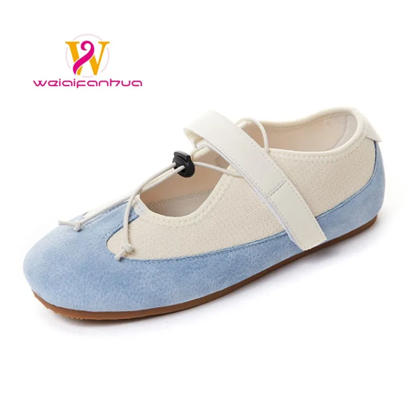 

Women's Shoes 2025 New Style Genuine Leather Flat Shoes for Women, Mary Jane Training Shoes, Casual Single Shoes for Women