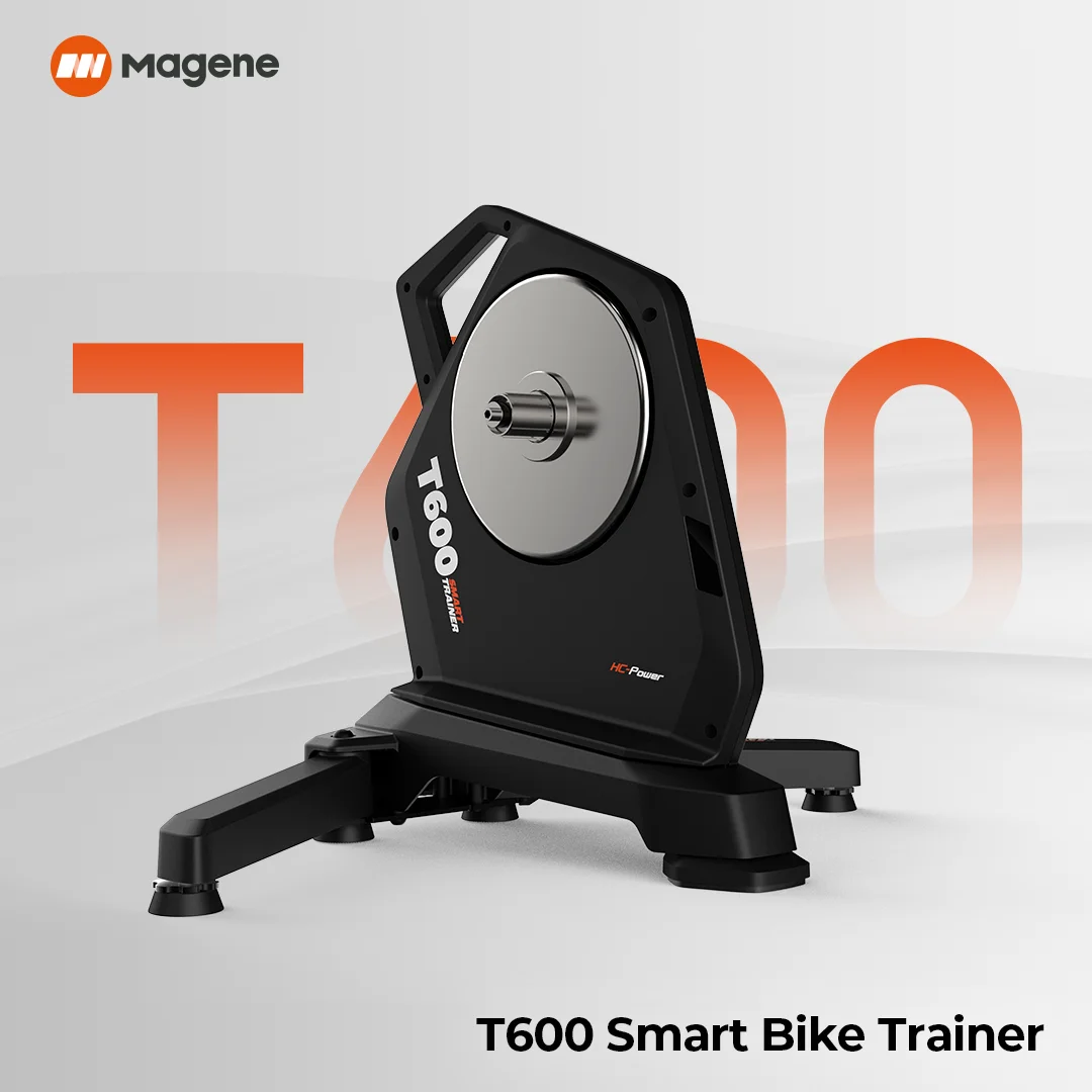 Magene T600 Smart Trainer Permanent Magnet Synchronous Motor Race Mode 1% Accuracy BLE FTMS ANT Ethernet Wi-Fi SELF-POWER