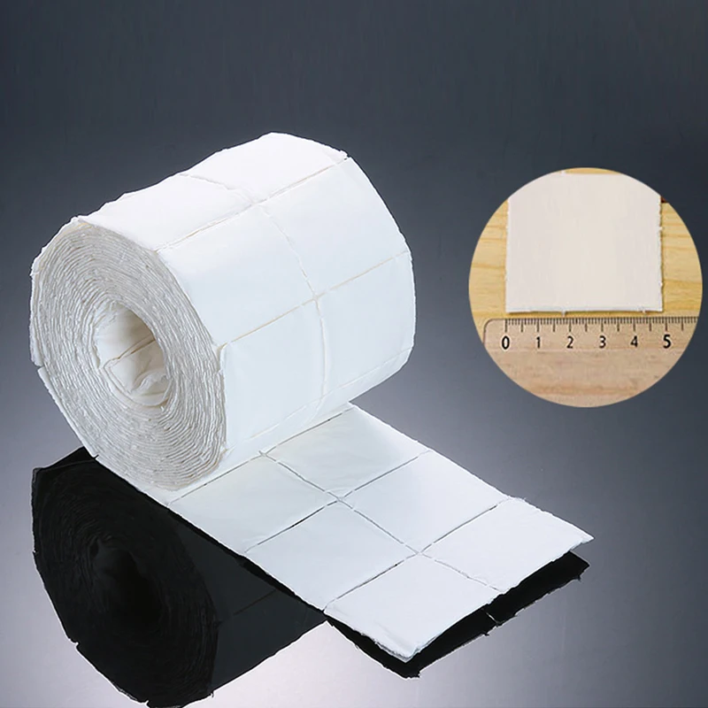 300/500 Uds removedor de uñas de algodón desechable sin pelusa toallita para remojar esmalte de Gel de algodón eliminar envolturas de uñas toallitas manicura almohadilla de papel suave