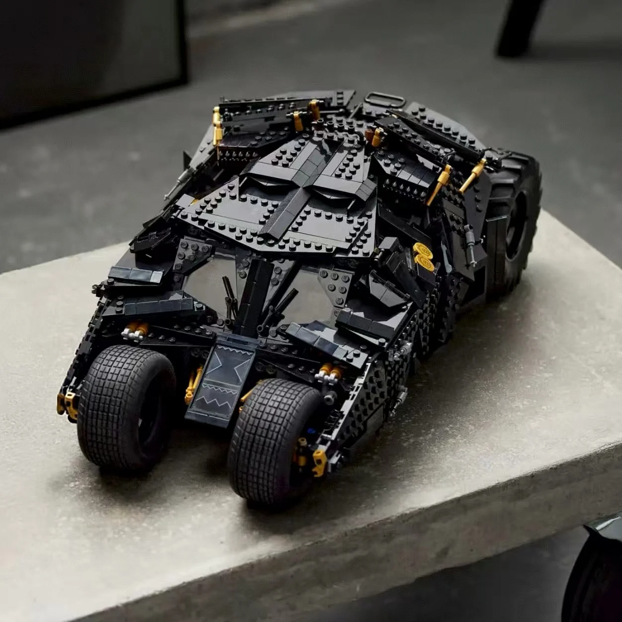 2026 in stock 2049 pieces compatible with Dark Knight Batmobile model building block toy set adult gift