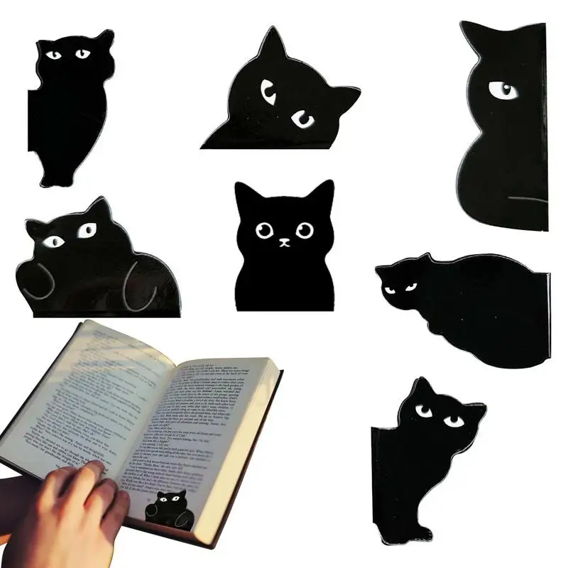 Cat Bookmark Cat Book Page Markers Clip 7 Pcs Cute Magnetic Book Page Marks Clip Set For Teachers Students Book Lovers Reading