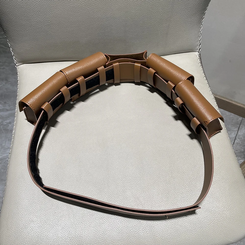 Mittelalterliche Steampunk-Bandolier-Tasche für Nerf-Kampfmunition, Brusttasche für Patronen, Ninja-Krieger-Kostüm, LARP-Zubehör, Dart-Tasche – Detail 6
