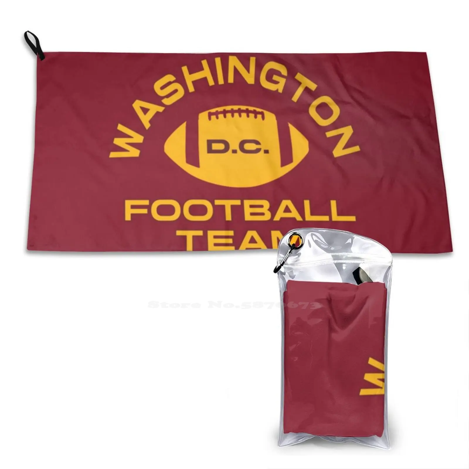 Washington Football Team Washcloths Bathing Quick Dry Shower Towel Sports Washington Football Team Washington Washington