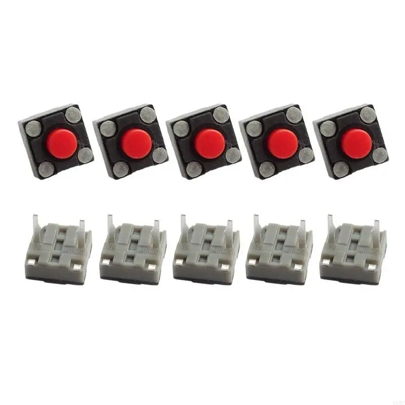 

10 шт. Молочные микропередовые переключатели мыши 6x6x4,3 мм