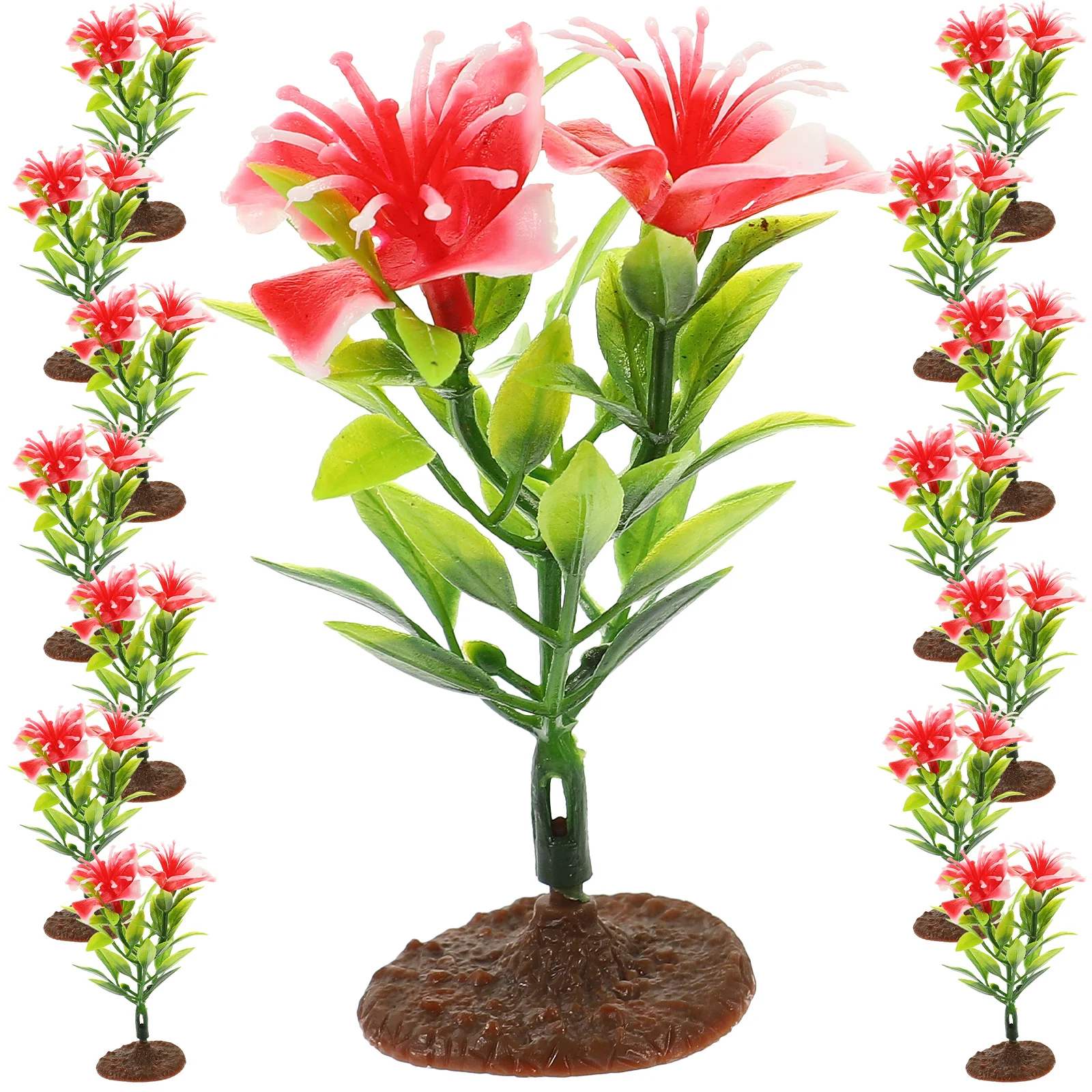 

15pcs Miniature Lifelike Artificial Plants For Kids Diy Craft Home Decor Office Nursery Classroom Diorama Supplies Fake Flower