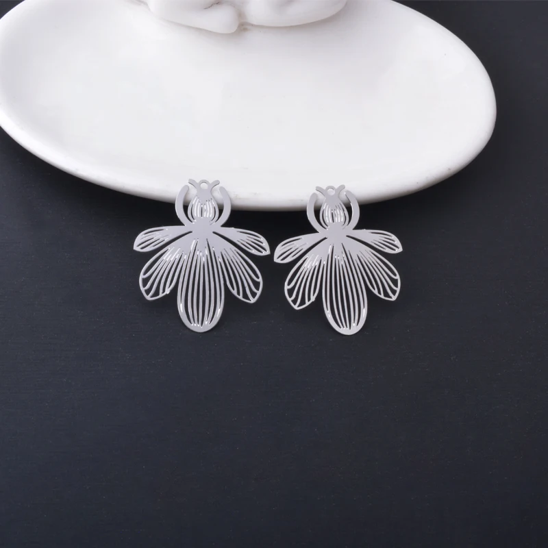 20 Stück AB9574 Schmuck aus 14k Gold, ausgehöhlte Bienen-Anhänger, bemalte Honigbiene, Tieranhänger, DIY-Zubehör für Damenohrringe und Halsketten – Detail 6