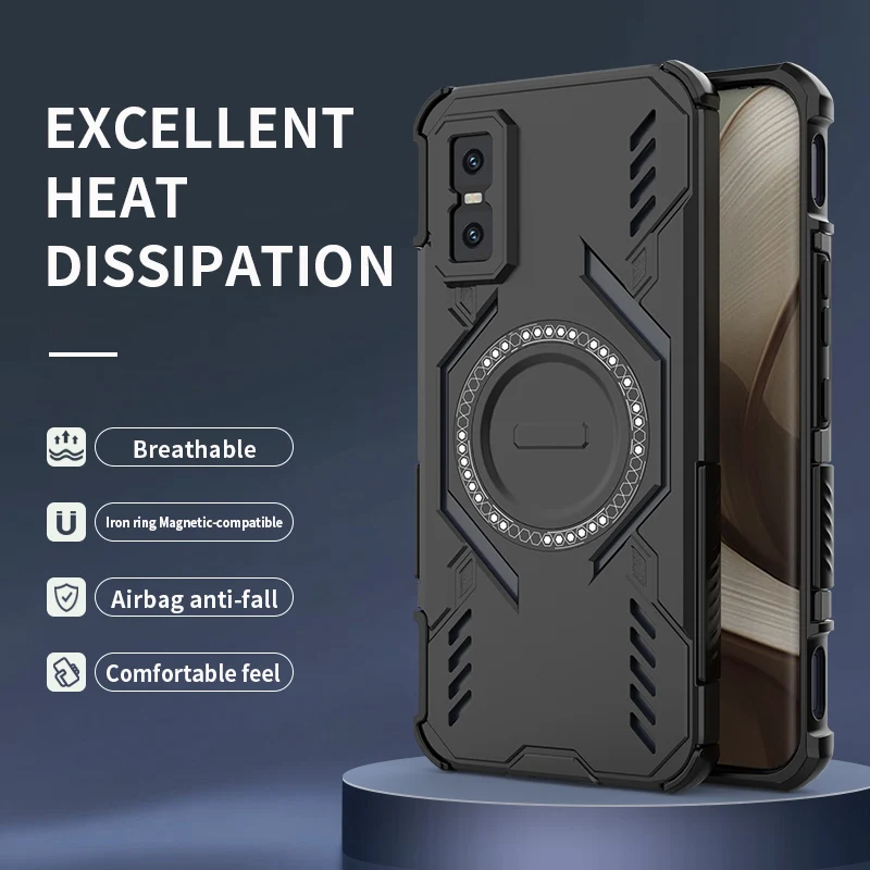 Magnetic Phone Case For Infinix GT 30 PRO 5G Hot 50 Pro 4G Note 50S 60 Heat Dissipation Shockproof Non-Slip Protection Cover