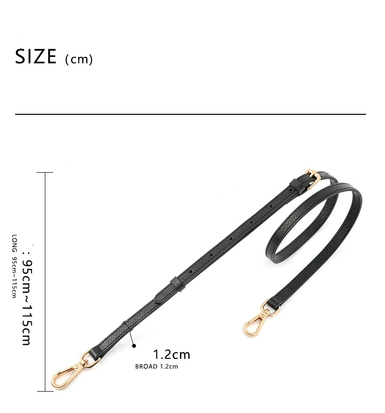 Replacement bag strap Genuine leather colorful Adjustable strap crossbody guitar shoulder bag belt Togo leather 12mm wholesale