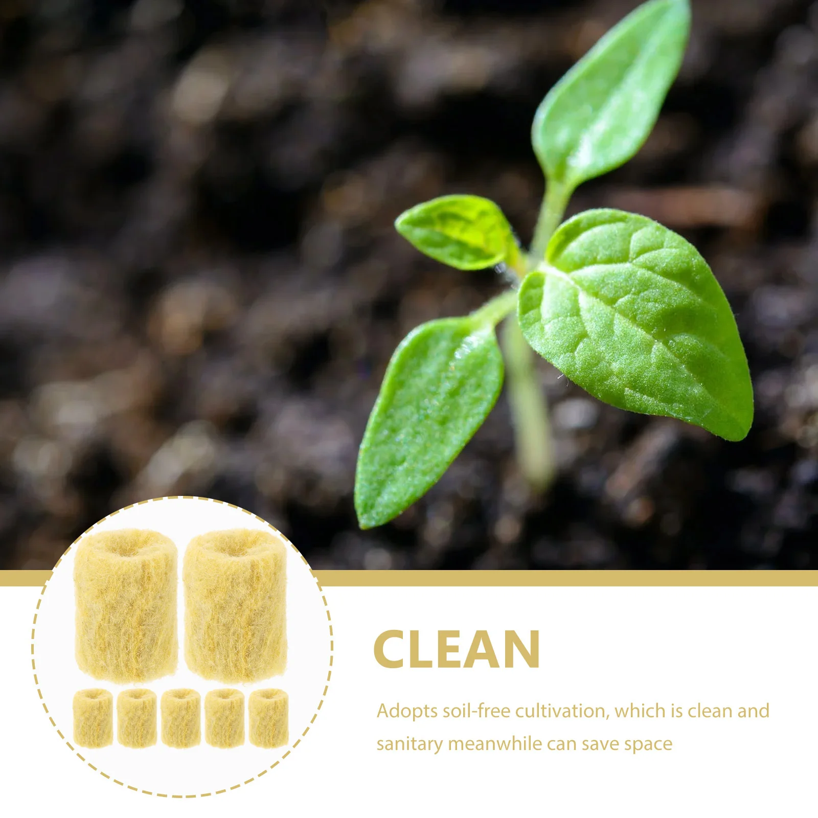 

50Pcs Grow Cubes Plugs Blocks Soil-Free Cultivation Hydroponics Nutrient Blocks Garden Plant Starter Supplies