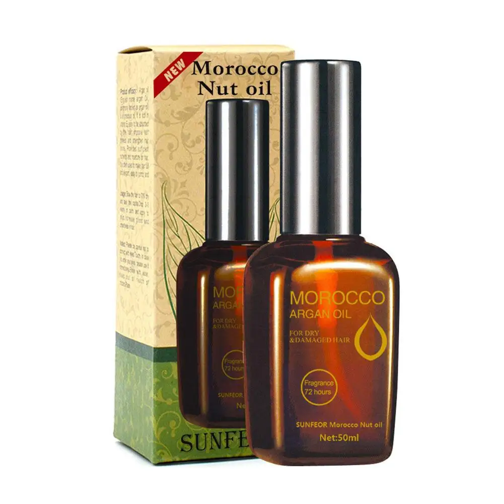 مصل الشعر بزيت الأركان المغربي خفيف الوزن لزيت الشعر لأطراف سبليت 50 مللي بلسم الشعر الناعم المغذي H M3A6 #4