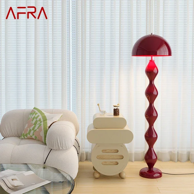 

AFRA Nordic Mushroom Floor Lamp Modern Art Family Iiving Room Bedroom Creativity LED Decorative Standing Light