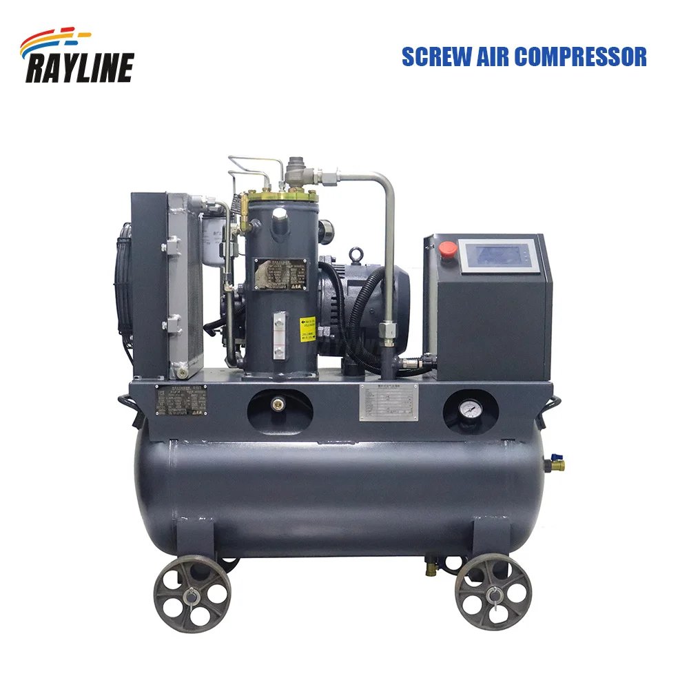 Industrial Screw Air Compressor Rotary Compressor for Factory Workshop Pneumatic Tools Continuous Operation