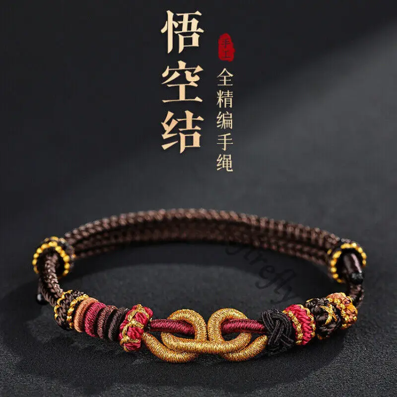 Black Myth: Wukong Knit Bracelet Bangle Cosplay Weave Accessory Unisex Lovers Colleagues High Quality Ambitus Gift