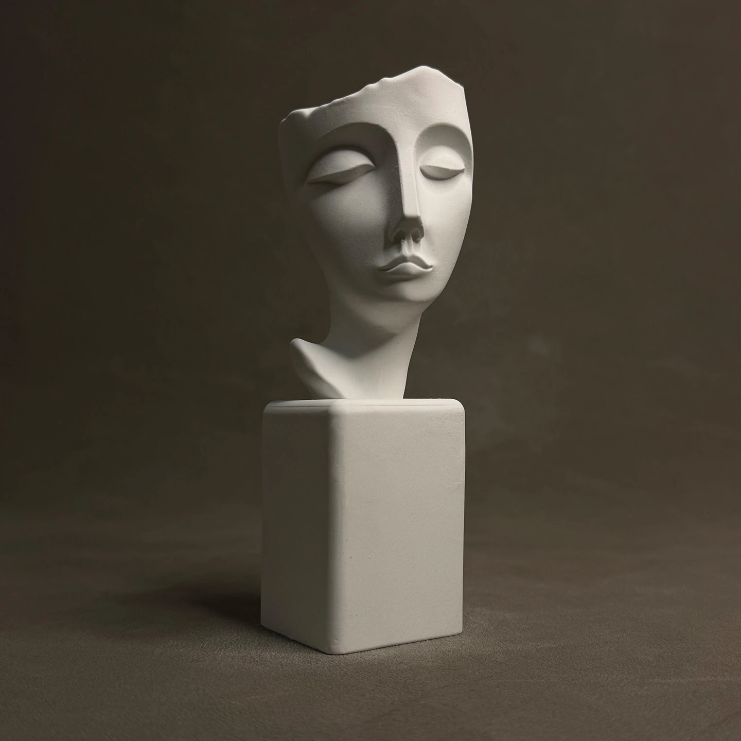 Abstract Face Statue Plaster Sculpture Modern Art Figurine Home Office Decor Shelf Cabinet Desktop Study Ornaments Creative Gift